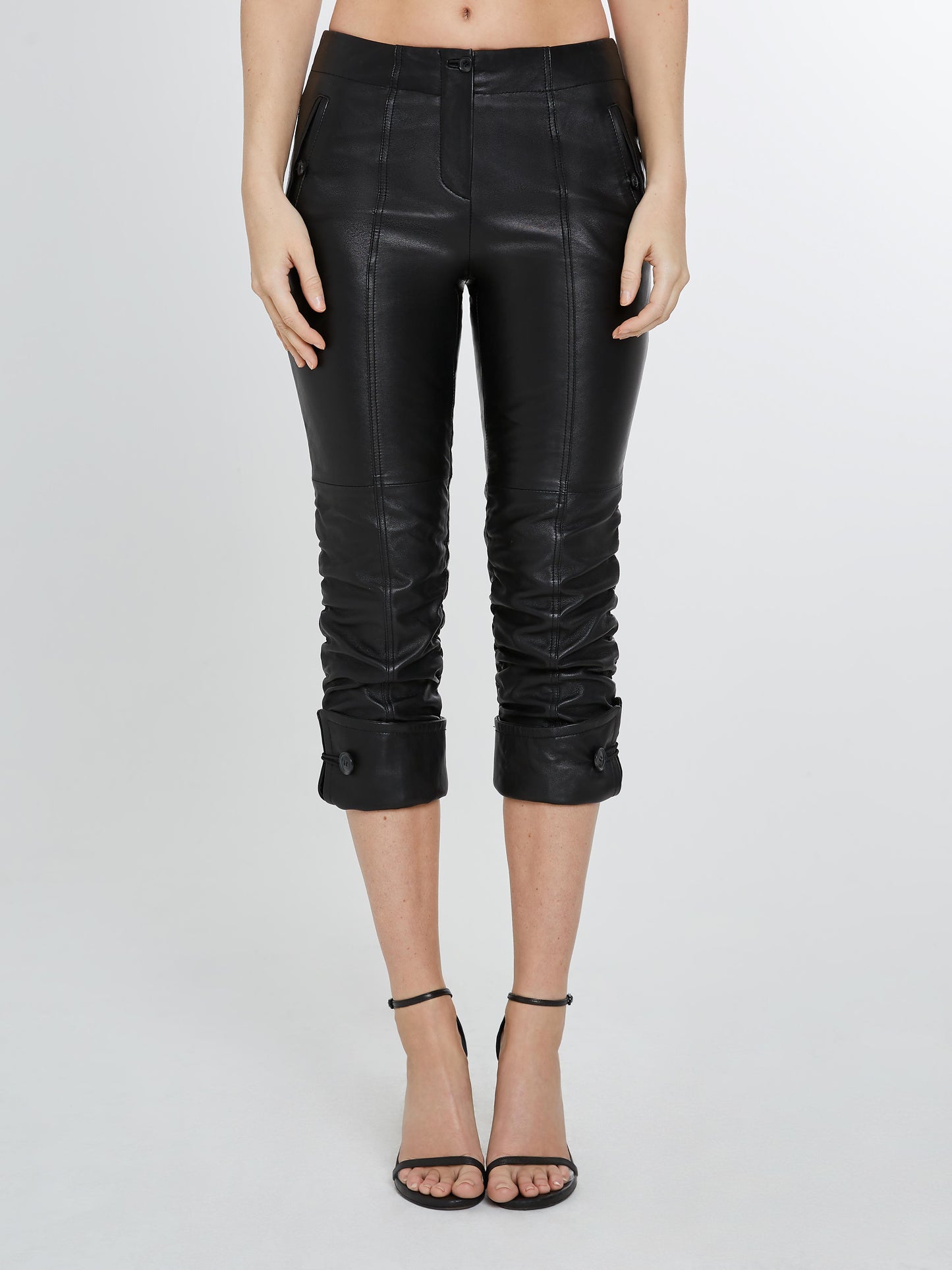 Black leather pants