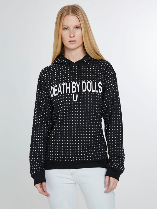 DBD black hoodie with crystals