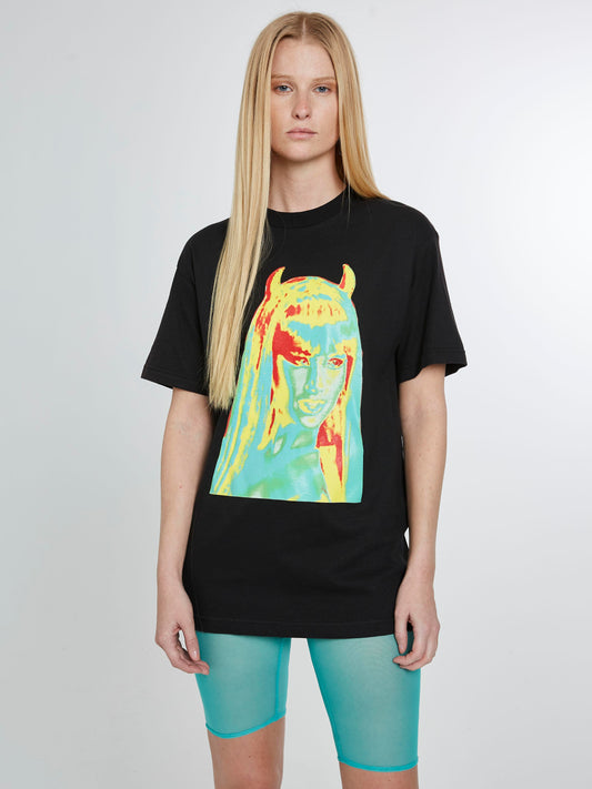 Devil girl heath wave glow in the dark tshirt